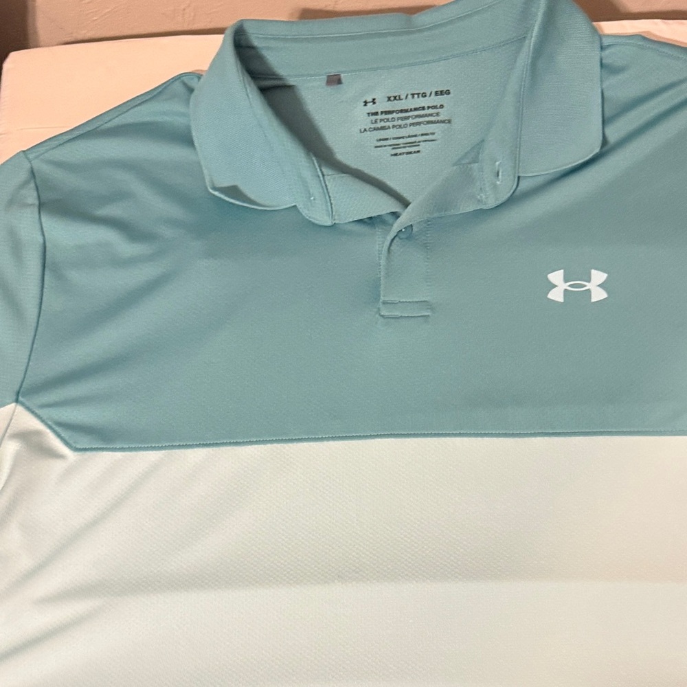 Under Armour Men's Aqua Polo Shirt